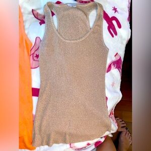 Gold tank top